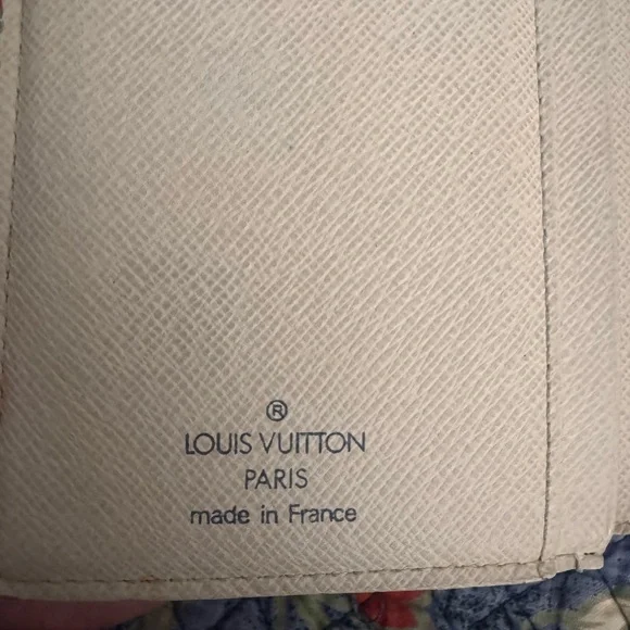 Louis Vuitton Vintage Damier Azur LV Kisslock Wallet 2007 Flawed! Authentic - Picture 6 of 13